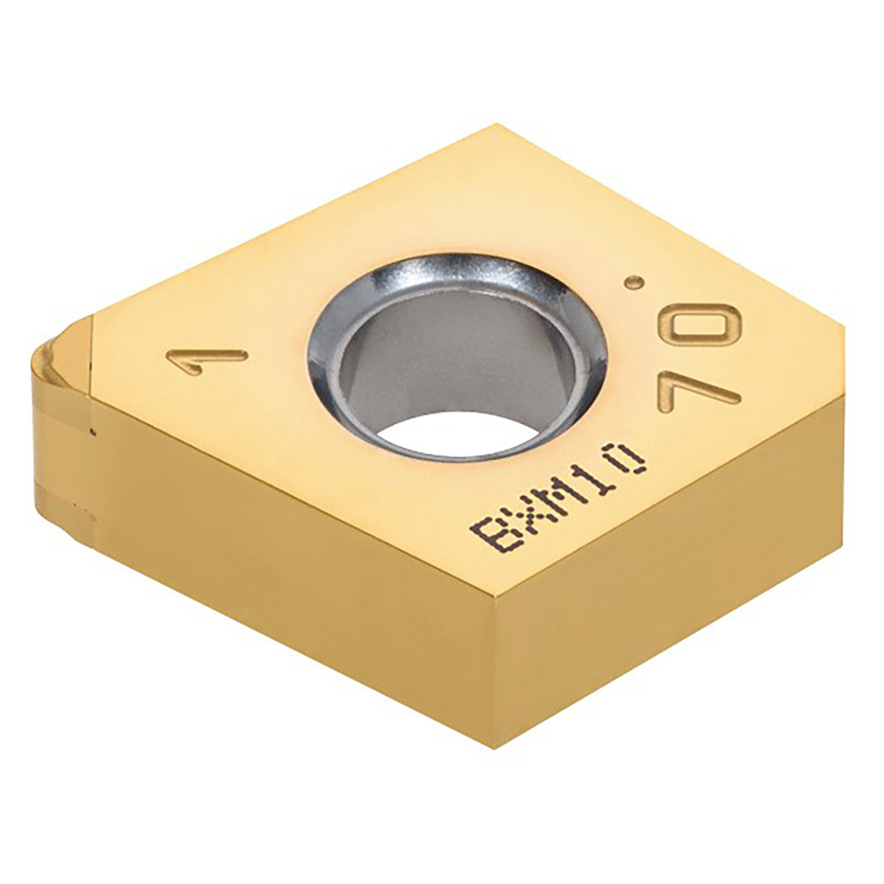 Tungaloy 6761651 | 2QP-GNGG 432 HP BXM10 1/2" Circle Diameter x 0.187" Thickness x 0.031" Radius TiCN Coated Polycrystalline Cubic Boron Nitride Indexable Turning Insert