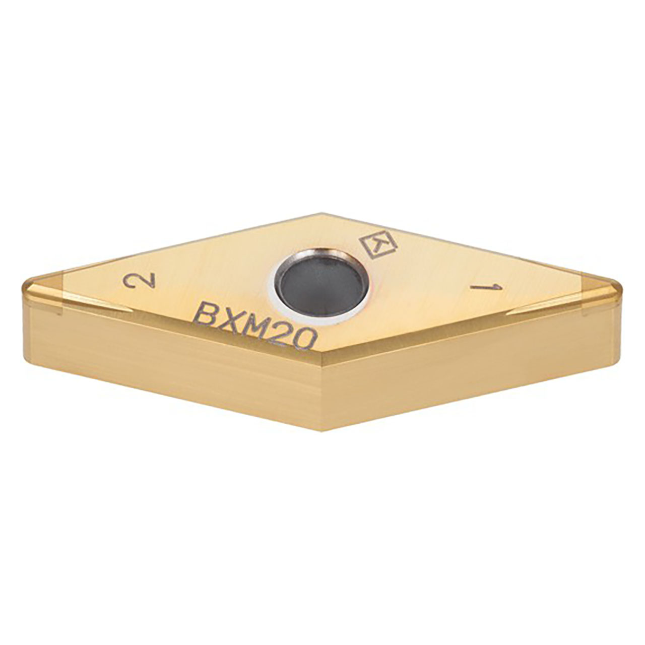 Tungaloy 6805232 | 2QP-VNGM 332 HF BXM20 3/8" Circle Diameter x 0.187" Thickness x 0.031" Radius TiCN Coated Polycrystalline Cubic Boron Nitride Indexable Turning Insert