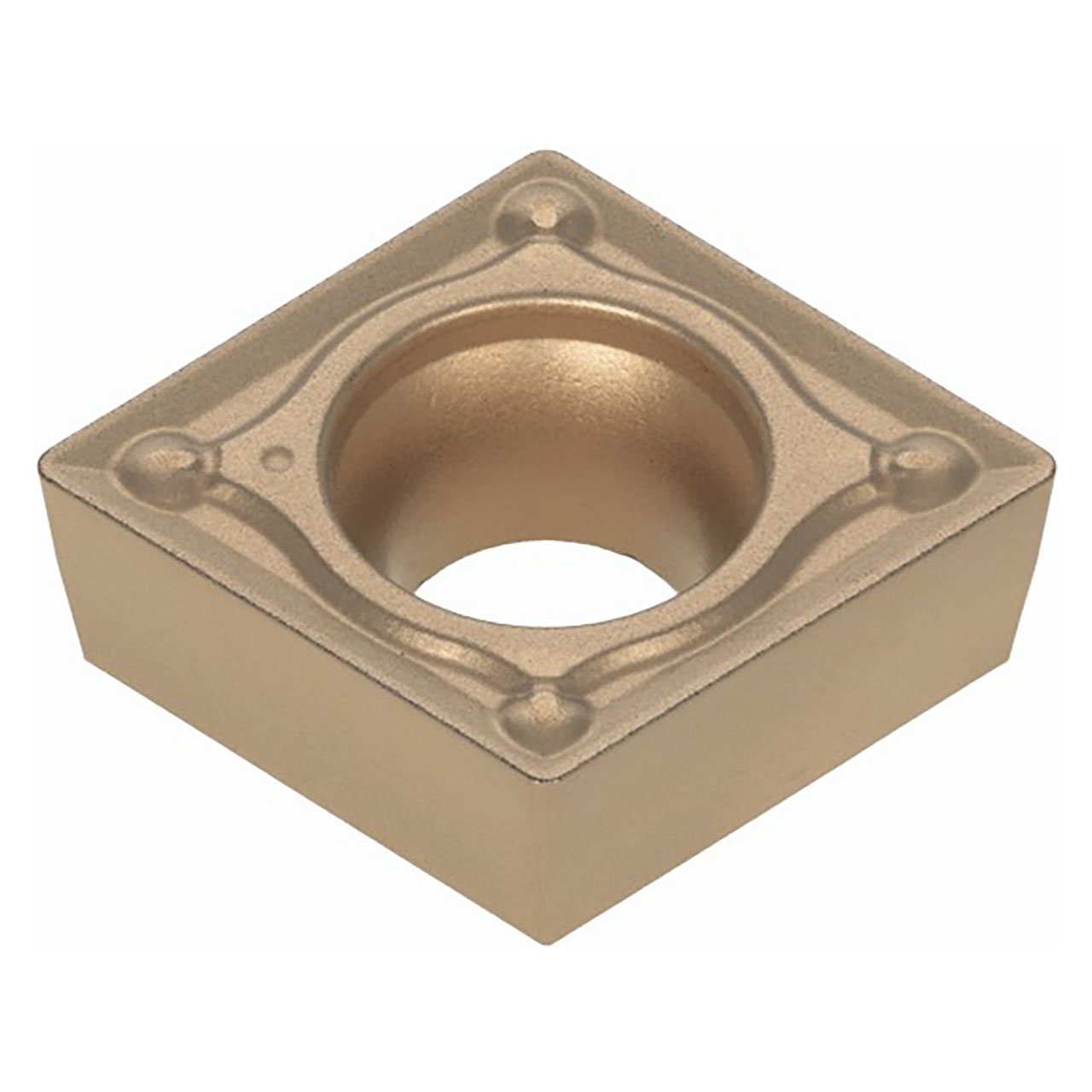 Tungaloy 6777770 | CCMT 32.52 TSF T9215 3/8" Circle Diameter x 0.156" Thickness x 0.031" Radius TiCN+Al2O3+TiN Coated Carbide Indexable Turning Insert