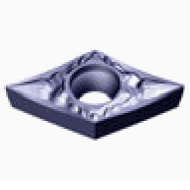 Tungaloy 6857018 | DCGT 32.51 N-JS AH725 3/8" Circle Diameter x 0.156" Thickness x 0.016" Radius TiAlN Coated Carbide Indexable Turning Insert