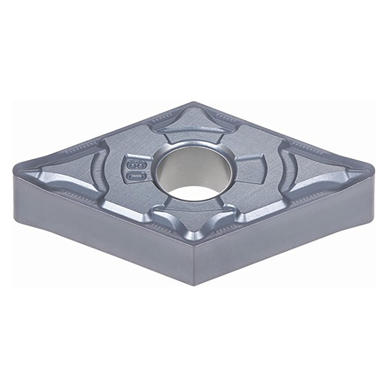 Tungaloy 6741653 | DNMG 432 HRF AH8005 1/2" Circle Diameter x 0.187" Thickness x 0.031" Radius TiAlN Coated Carbide Indexable Turning Insert