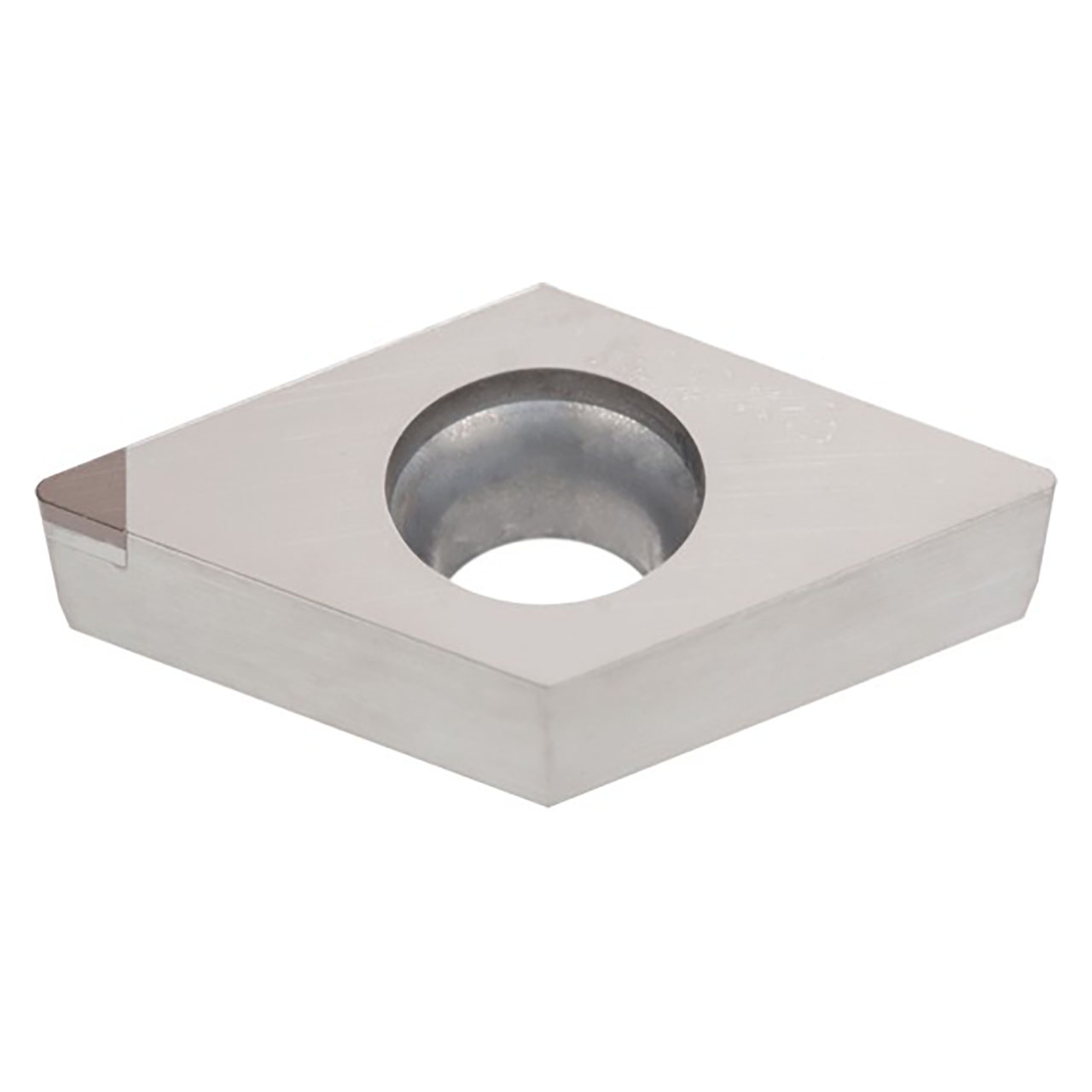 Tungaloy 6812276 | Q-DCMW 21.51 BX330 1/4" Circle Diameter x 0.094" Thickness x 0.016" Radius Polycrystalline Cubic Boron Nitride Indexable Turning Insert