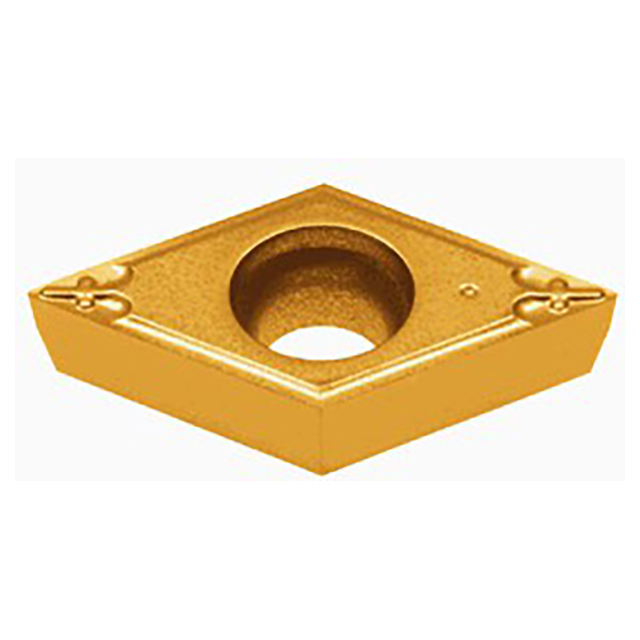 Tungaloy 6802827 | DCGT 32.50.5-01 J740 3/8" Circle Diameter x 0.156" Thickness x 0.008" Radius TiN Coated Carbide Indexable Turning Insert