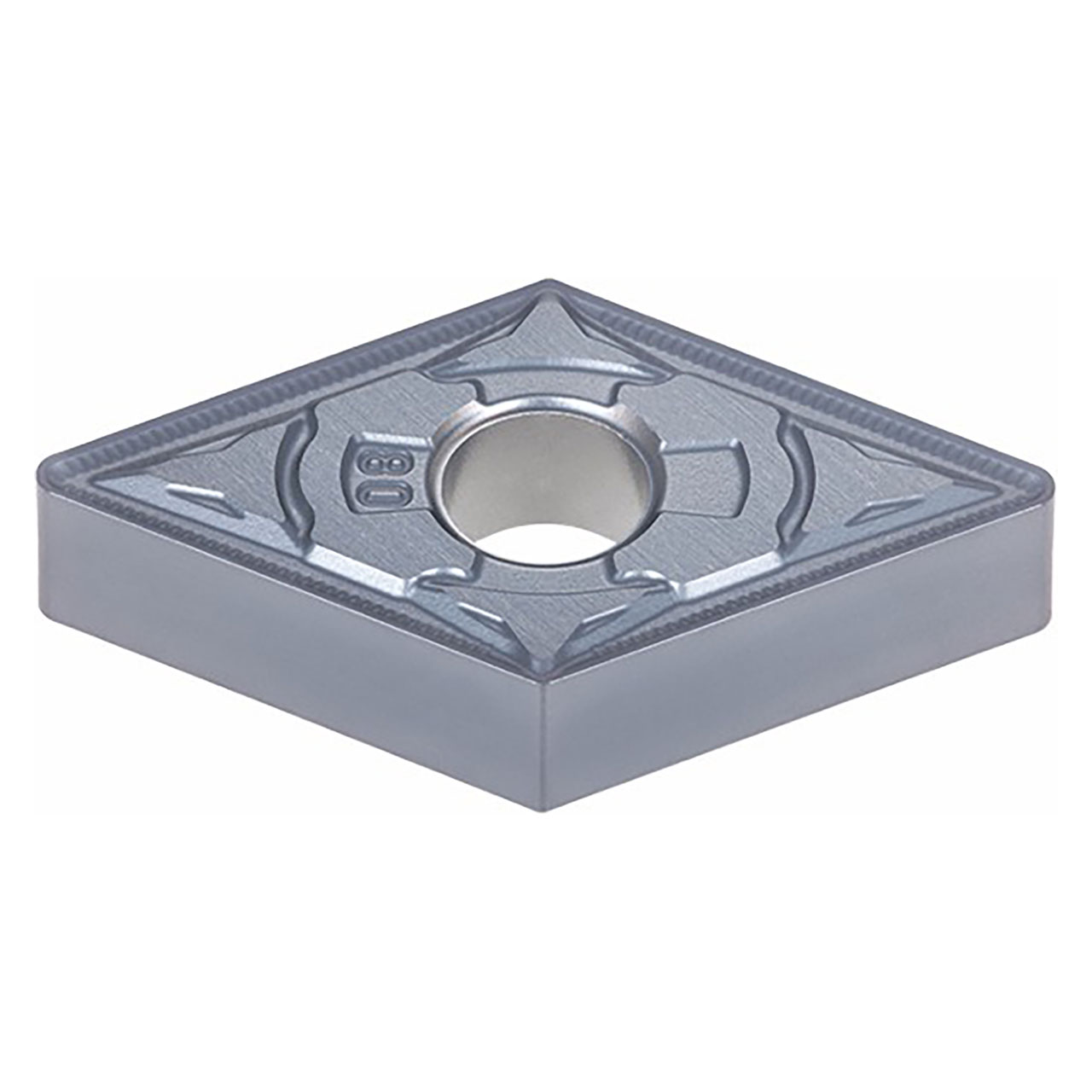 Tungaloy 6741661 | DNMG 432 HRM AH8005 1/2" Circle Diameter x 0.187" Thickness x 0.031" Radius TiAlN Coated Carbide Indexable Turning Insert