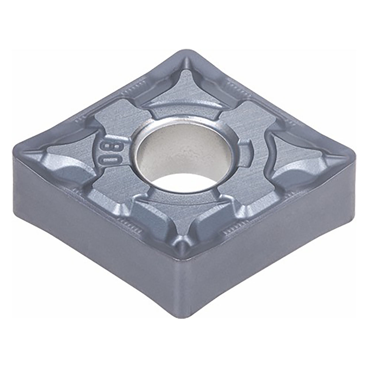 Tungaloy 6741636 | CNMG 433 HRF AH8015 1/2" Circle Diameter x 0.187" Thickness x 0.047" Radius TiAlN Coated Carbide Indexable Turning Insert