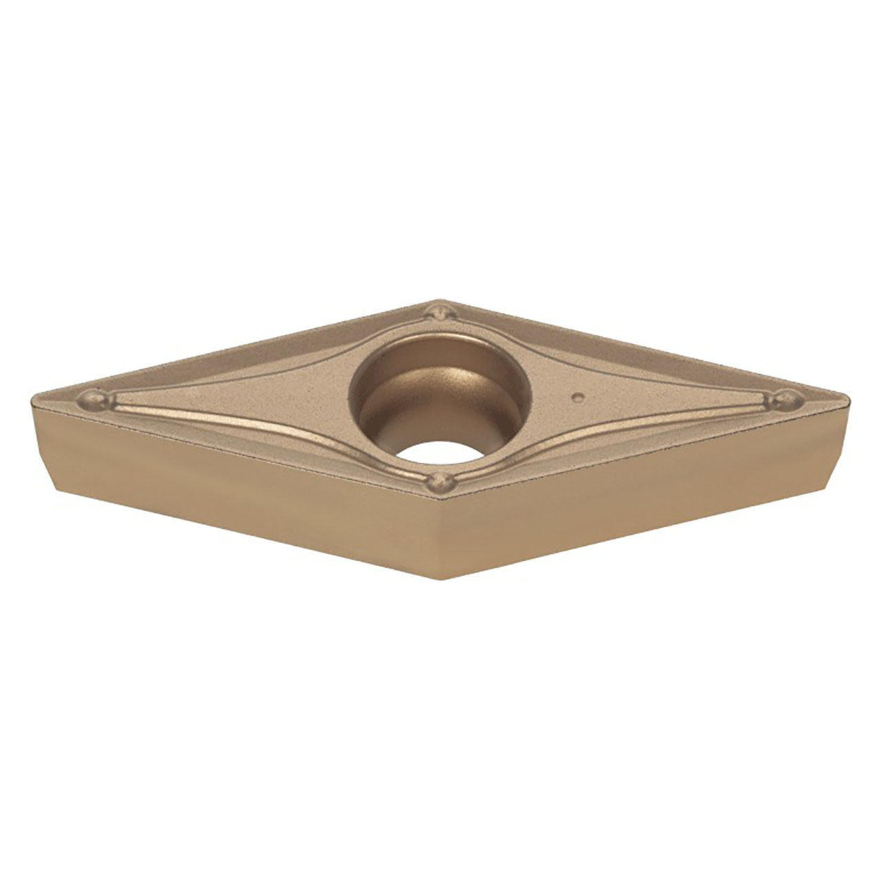 Tungaloy 6777789 | VBMT 221 TSF T9215 1/4" Circle Diameter x 1/8" Thickness x 0.016" Radius TiCN+Al2O3+TiN Coated Carbide Indexable Turning Insert