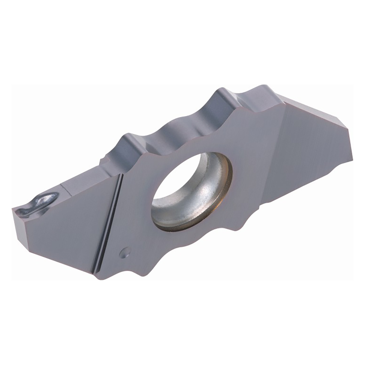 Tungaloy 6837532 | JXPS06R06F SH725 0.024" Cutting Width x 0.413" Insert Length x 0.002" Radius Carbide Grooving Insert