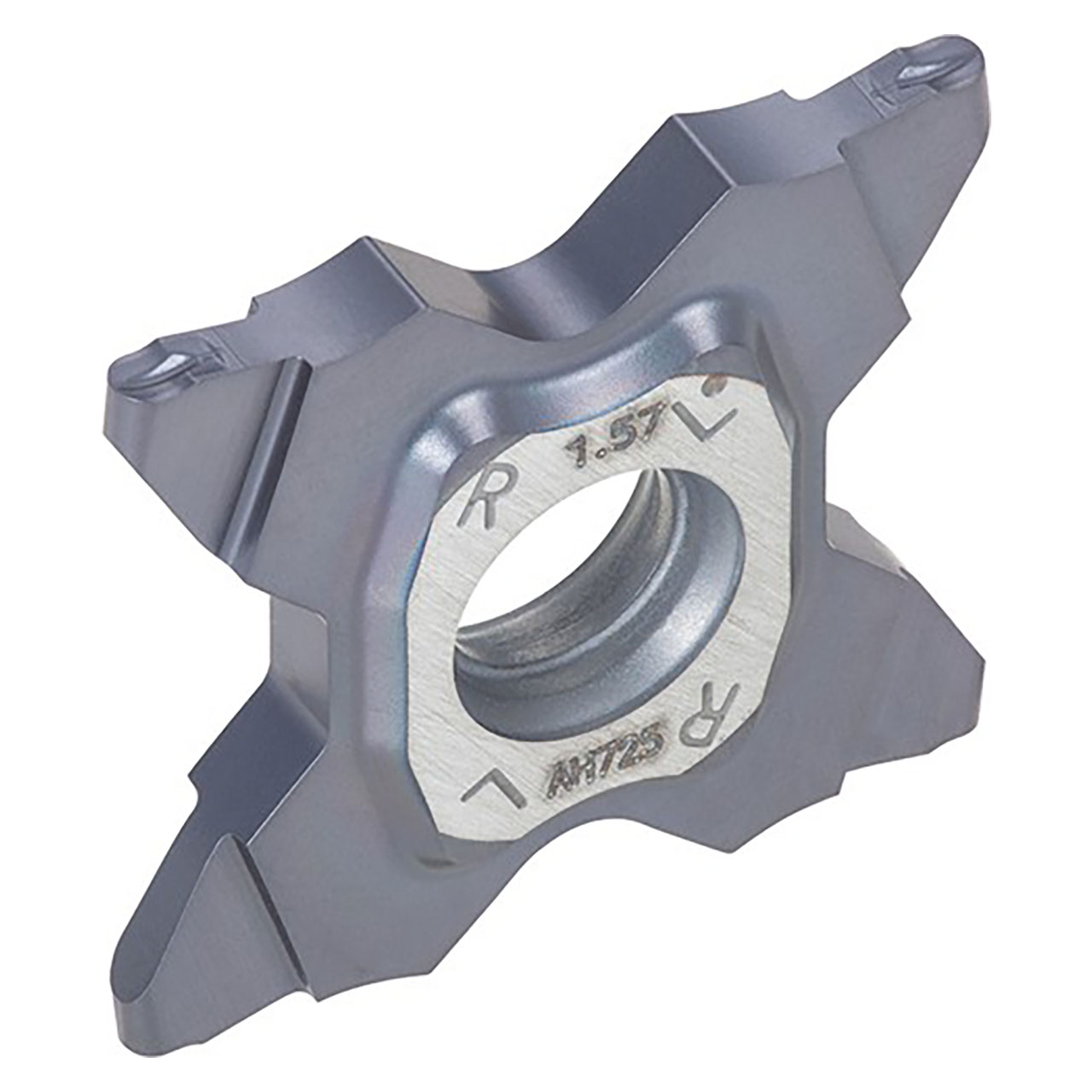 Tungaloy 6883394 | TCS27-200-100 AH725 0.079" Cutting Width x 0.039" Radius TiAlN Coated Carbide Grooving Insert