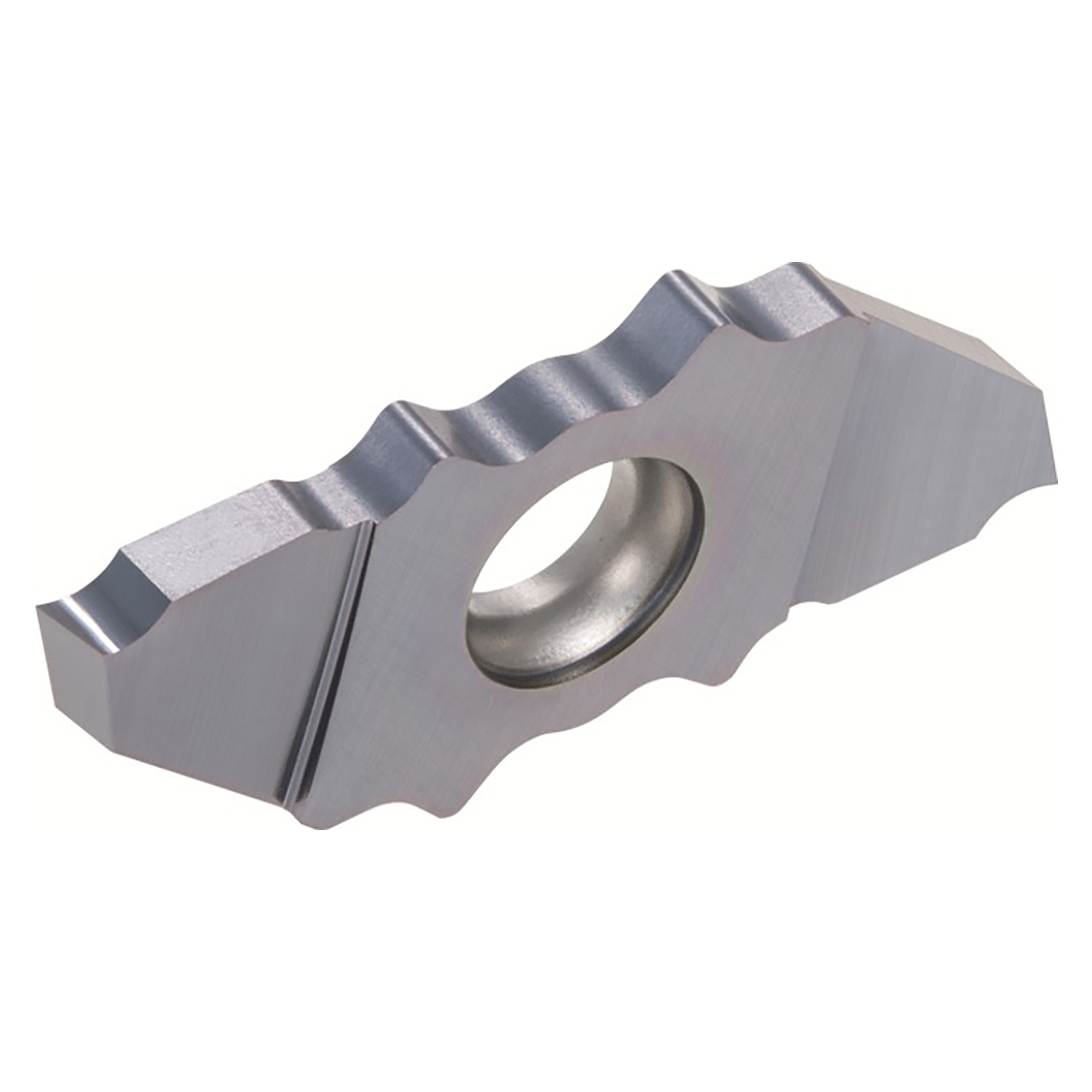 Tungaloy 6777843 | JXPG20R15F SH725 0.059" Cutting Width x 0.650" Insert Length x 0.002" Radius Carbide Grooving Insert