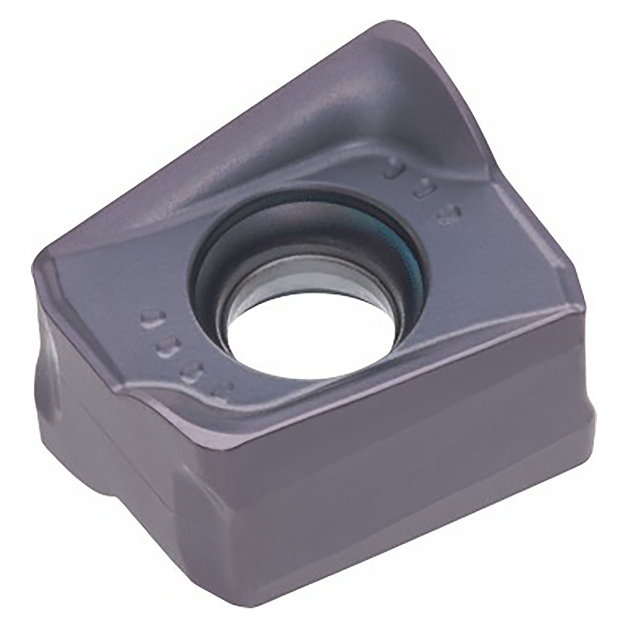 Tungaloy 6768228 | LQMU110708PXER-MJ AH120 0.354" Diameter x 0.327" Thickness x 0.032" Radius TiAlN Coated Carbide Milling Insert