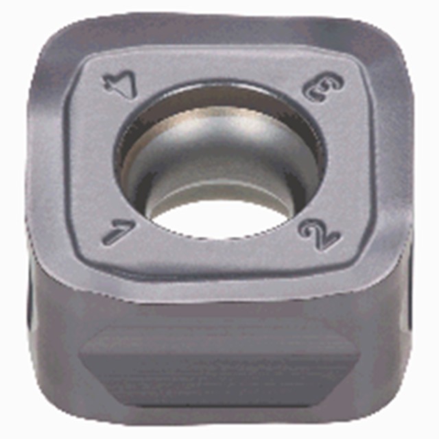 Tungaloy 6869927 | SQMU1206ZSR-MJ AH130 11.71mm Diameter x 5.99mm Thickness x 2.01mm Radius TiAlN Coated Carbide Milling Insert
