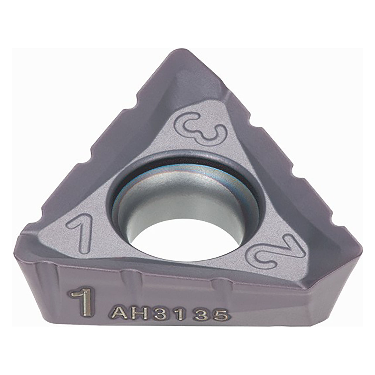 Tungaloy 6999389 | TOMT150608PDER-NMJ AH120 1/2" Diameter x 0.236" Thickness x 0.032" Radius TiAlN Coated Carbide Milling Insert