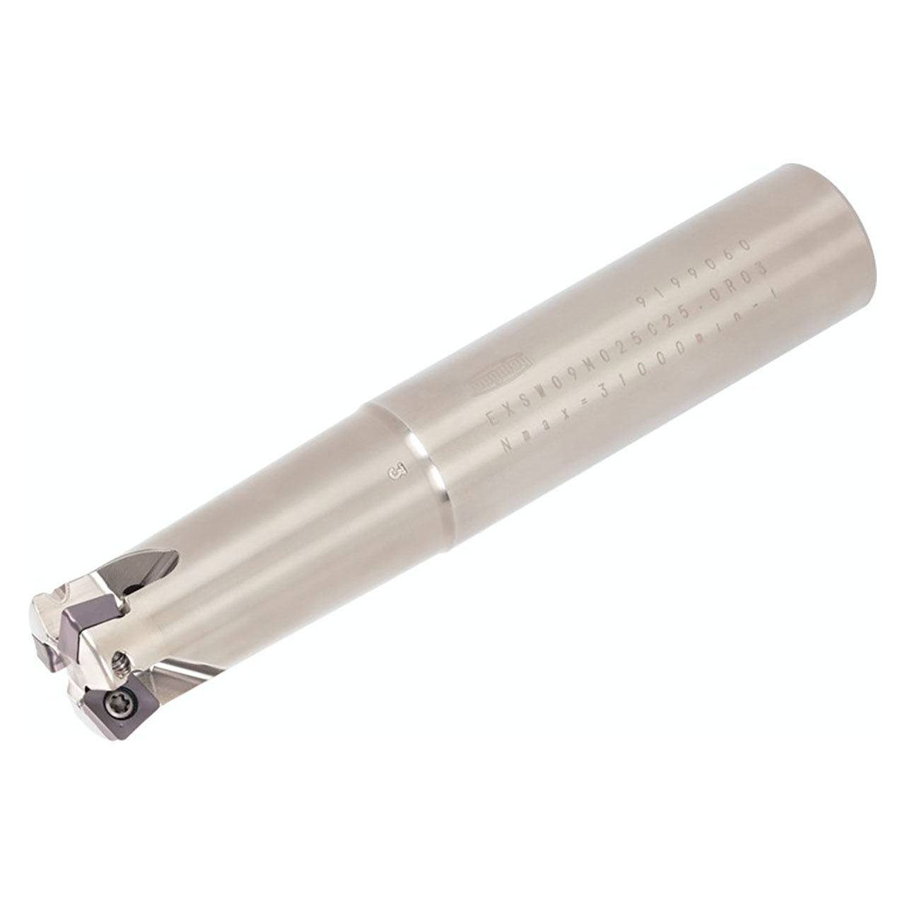 Tungaloy 6790004 | EXSW09U1.00C1.00R03 1.000" Diameter x 0.059" Depth of Cut x 5-1/2" OAL Steel Indexable High-Feed End Mill