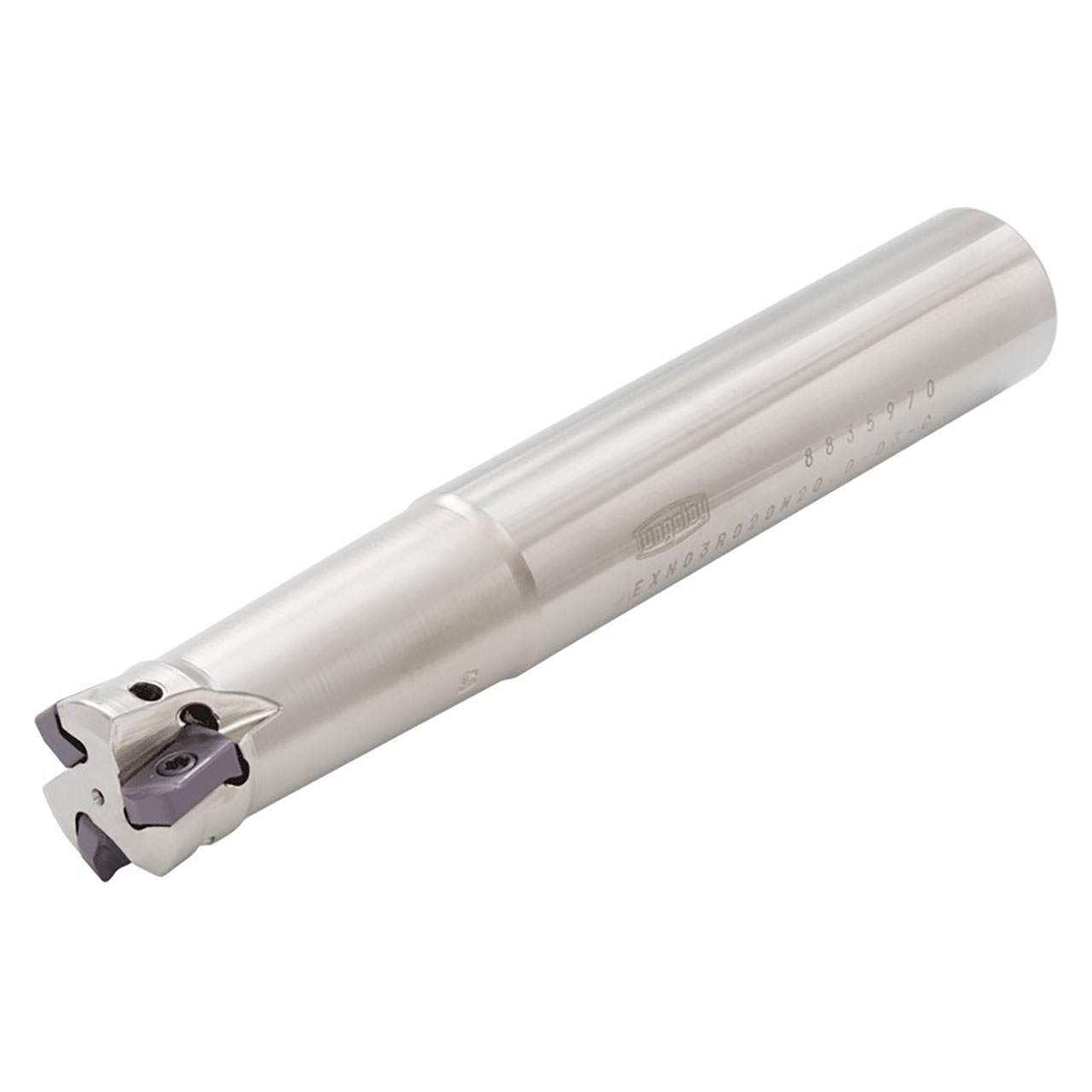 Tungaloy 6770505 | EXN03R025M25.0-04-C 25.00mm Diameter x 1.00mm Depth of Cut x 140.00mm OAL Steel Indexable High-Feed End Mill
