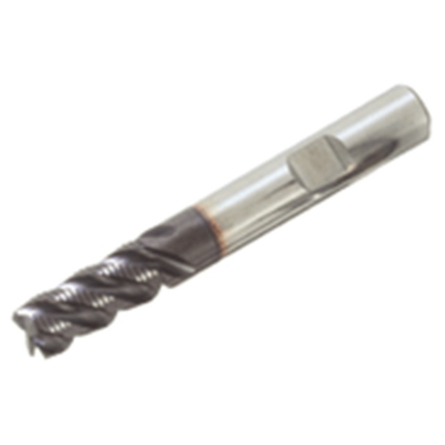 Tungaloy 5621508 | TECR050B4M-10W06-57 AH725 5.00mm Diameter x 10.00mm Depth of Cut x 57.00mm OAL 4 Flute TiAlN Coated Carbide Roughing End Mill