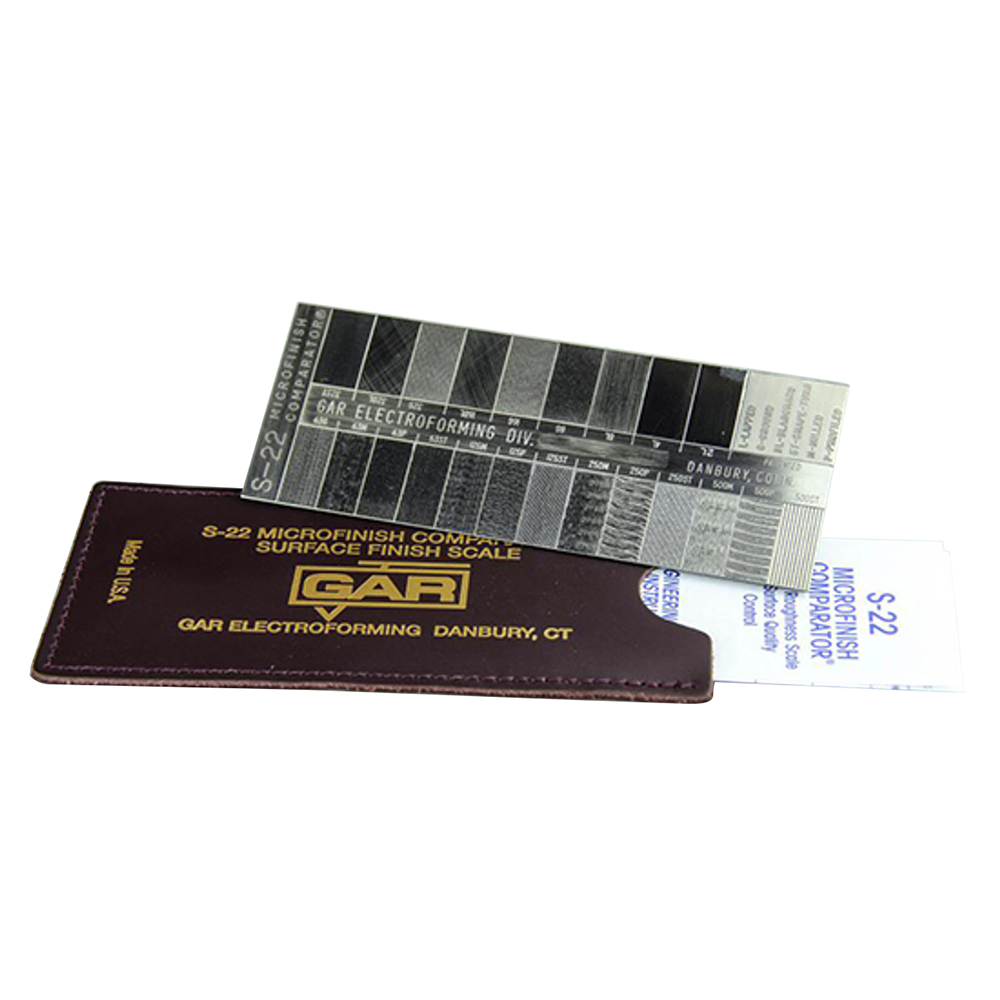 Gar S22 | Surface Roughness Scale S-22 Conventional Machining Microfinish Comparator