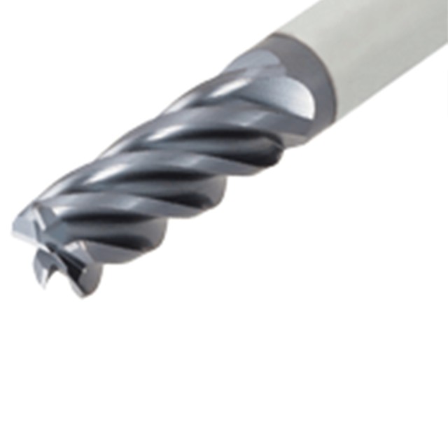 Tungaloy 5622537 | TEC080E5L-20C08CF-63 AH725 8.00mm Diameter x 63.00mm OAL x 0.25mm Chamfer Width 5 Flute TiAlN Coated Carbide Corner Chamfer End Mills