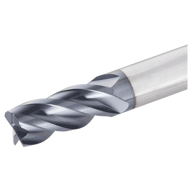 Tungaloy 5667166 | TECK120H4M-24W12CF-R06 AH725 12.00mm Diameter x 83.00mm OAL x 0.60mm Radius 4 Flute TiAlN Coated Carbide Corner Radius End Mill