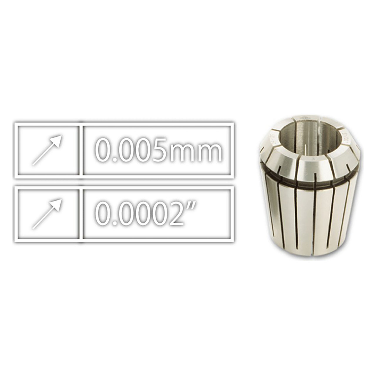 Tungaloy 4511359 | ER16SPR6-7AA 0.276" Diameter Steel ER16 ER Collet