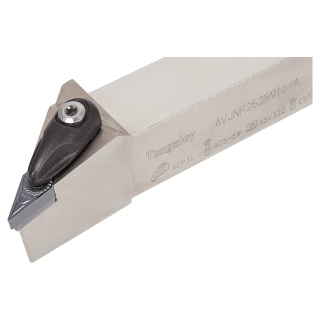 Tungaloy 6853135 | AVJNR163-A 6.000" Functional Length x 1.870" Head Length x 6.000" OAL x 1.000" Shank Height Indexable Profiling Toolholder