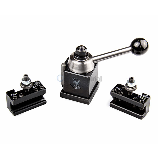 Aloris MXA-IP | Miniature Ultra-Precision MXA Quick Change Tool Post Intro-Pro Set 2 Holders