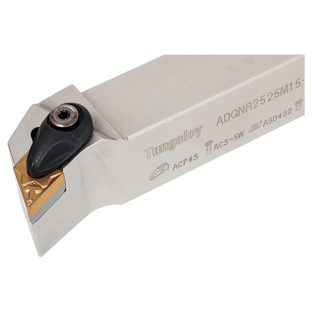Tungaloy 6864840 | ADQNR164-A 6.000" Functional Length x 1-1/2" Head Length x 6.000" OAL x 1.000" Shank Height Indexable Profiling Toolholder