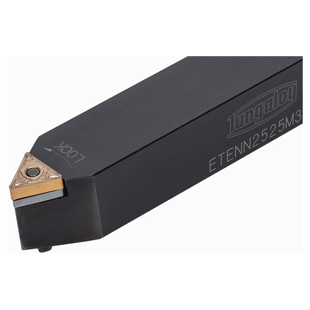Tungaloy 6804408 | ETENN1212 80.00mm Functional Length x 80.00mm OAL x 12.00mm Shank Height Indexable Turning Toolholder