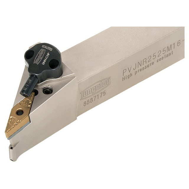 Tungaloy 6755253 | PVJNR123-CHP 4-1/2" Functional Length x 1.969" Head Length x 4-1/2" OAL x 3/4" Shank Height Indexable Turning Toolholder