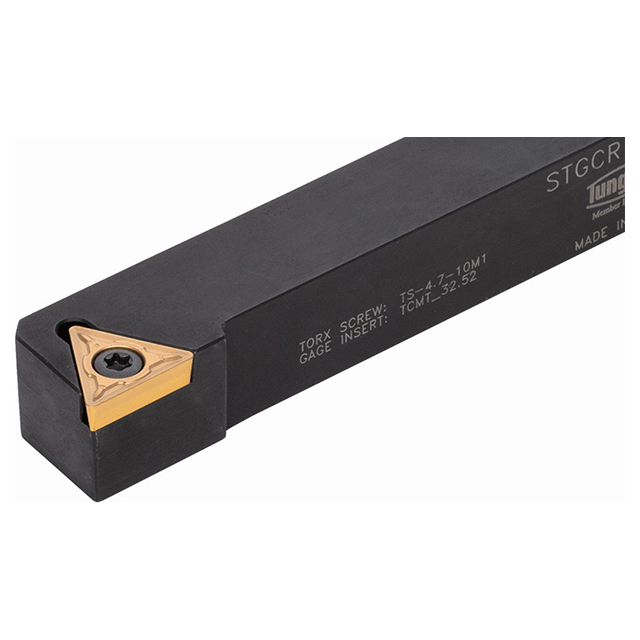 Tungaloy 6850391 | STGCR123 4-1/2" Functional Length x 3/4" Head Length x 3/4" Shank Height Indexable Turning Toolholder