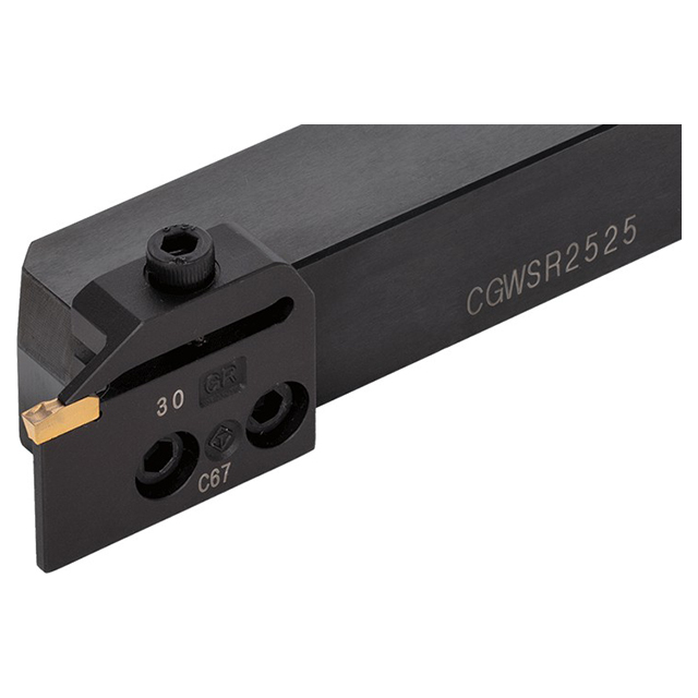 Tungaloy 6816647 | CGWSR2525-40GR 150.20mm Functional Length x 25.00mm Shank Height Right Hand Indexable Grooving Toolholder