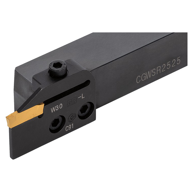 Tungaloy 6821797 | CGWSL2525-W20GL-L 153.50mm Functional Length x 25.00mm Shank Height Left Hand Indexable Grooving Toolholder