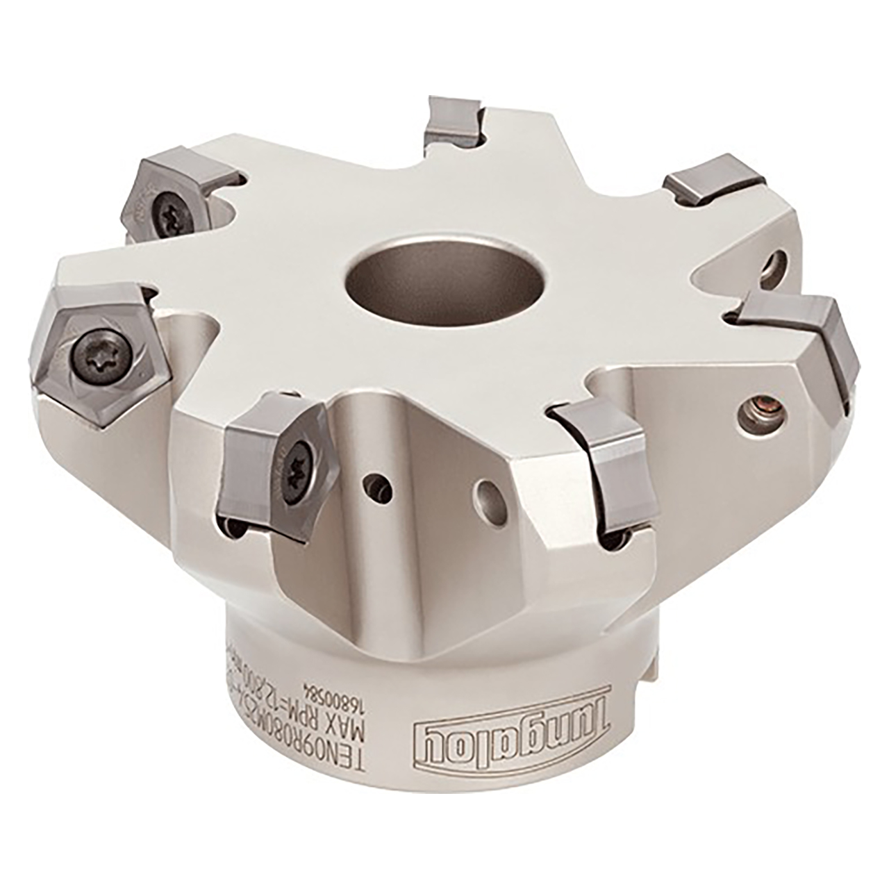 Tungaloy 6860054 | TEN09R050M22.0-03 50.00mm Diameter x 6.40mm Depth x 40.00mm OAL Steel Right Hand Indexable Chamfer & Angle Face Mill
