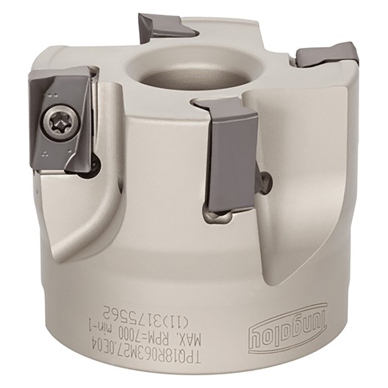 Tungaloy 6861293 | TPQ18R063M27.0E04 63.00mm Diameter x 16.00mm Depth x 50.00mm OAL Steel Right Hand Indexable Square-Shoulder Face Mill