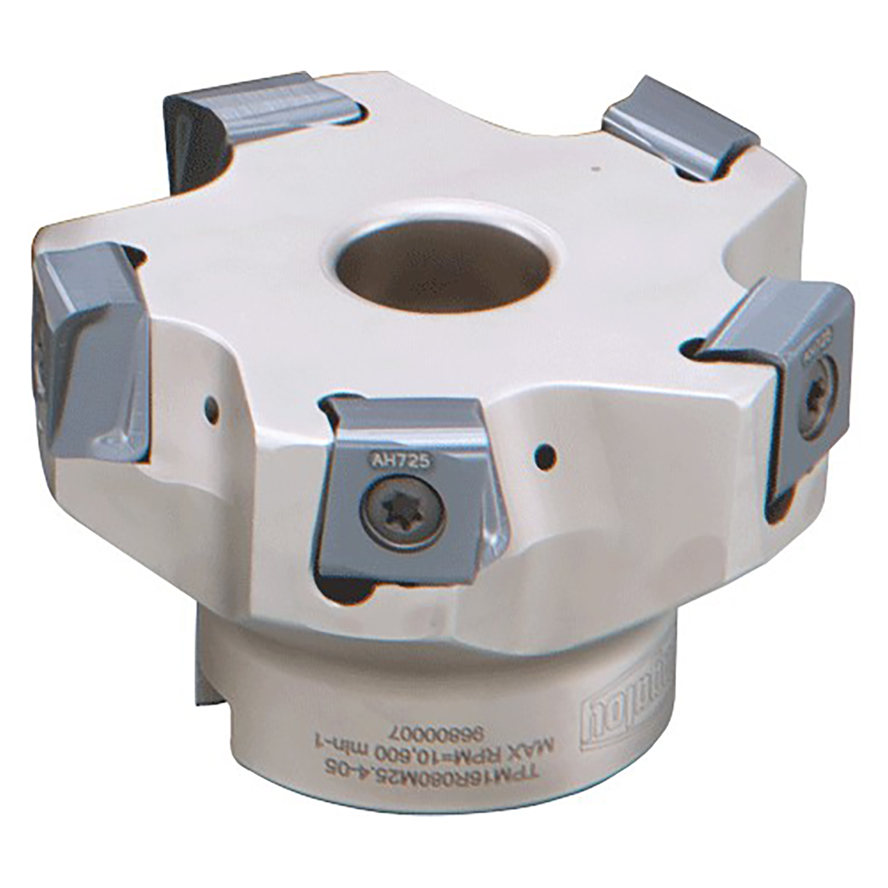 Tungaloy 6892289 | TPM16R080M27.0E05 80.00mm Diameter x 15.10mm Depth x 50.00mm OAL Steel Right Hand Indexable Square-Shoulder Face Mill