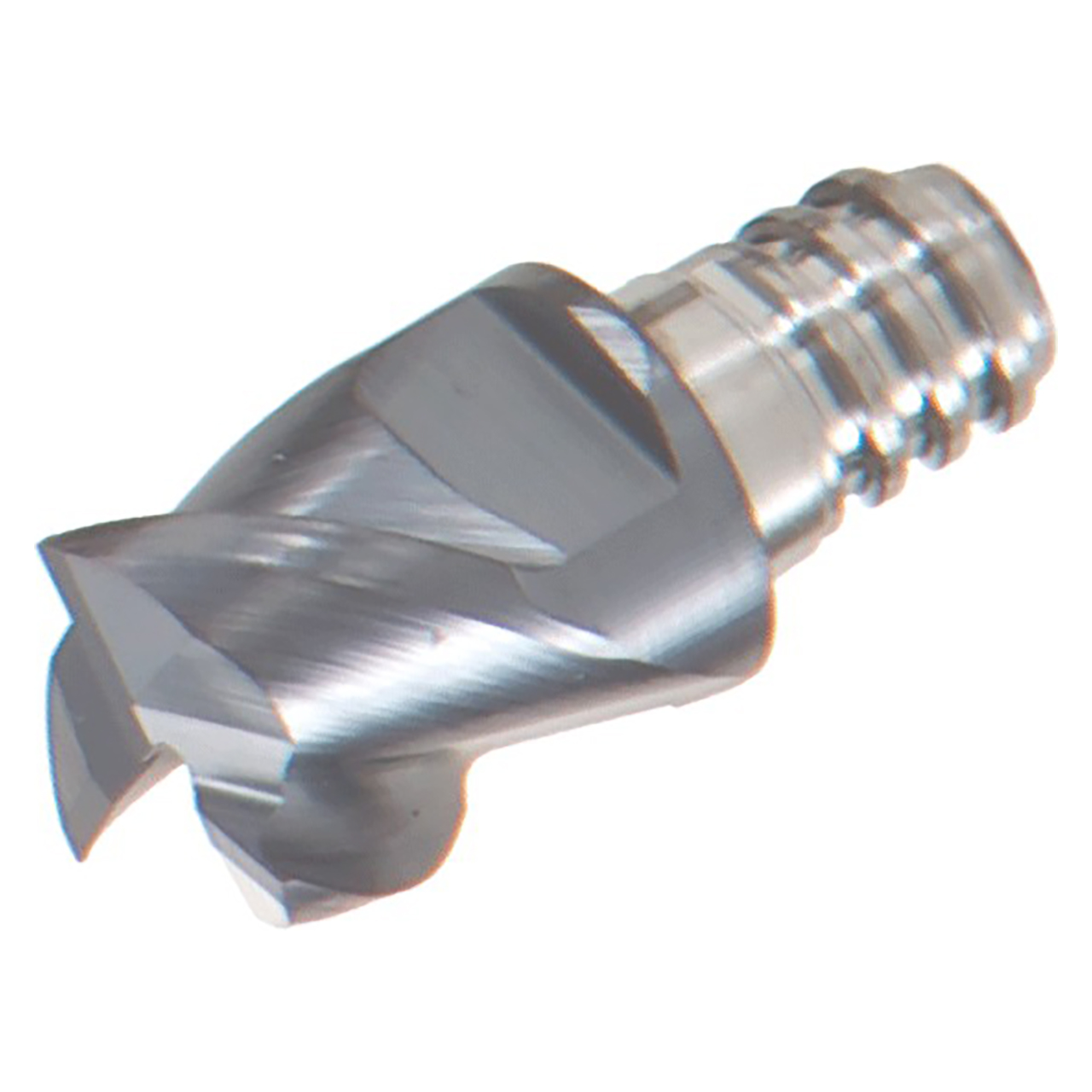 Tungaloy 6859495 | VEE077L04.0R02-03S05 AH725 7.70mm Diameter x 10.00mm Functional Length x 4.00mm Depth of Cut x 0.20mm Radius TiAlN Coated Carbide Square End Mill Head