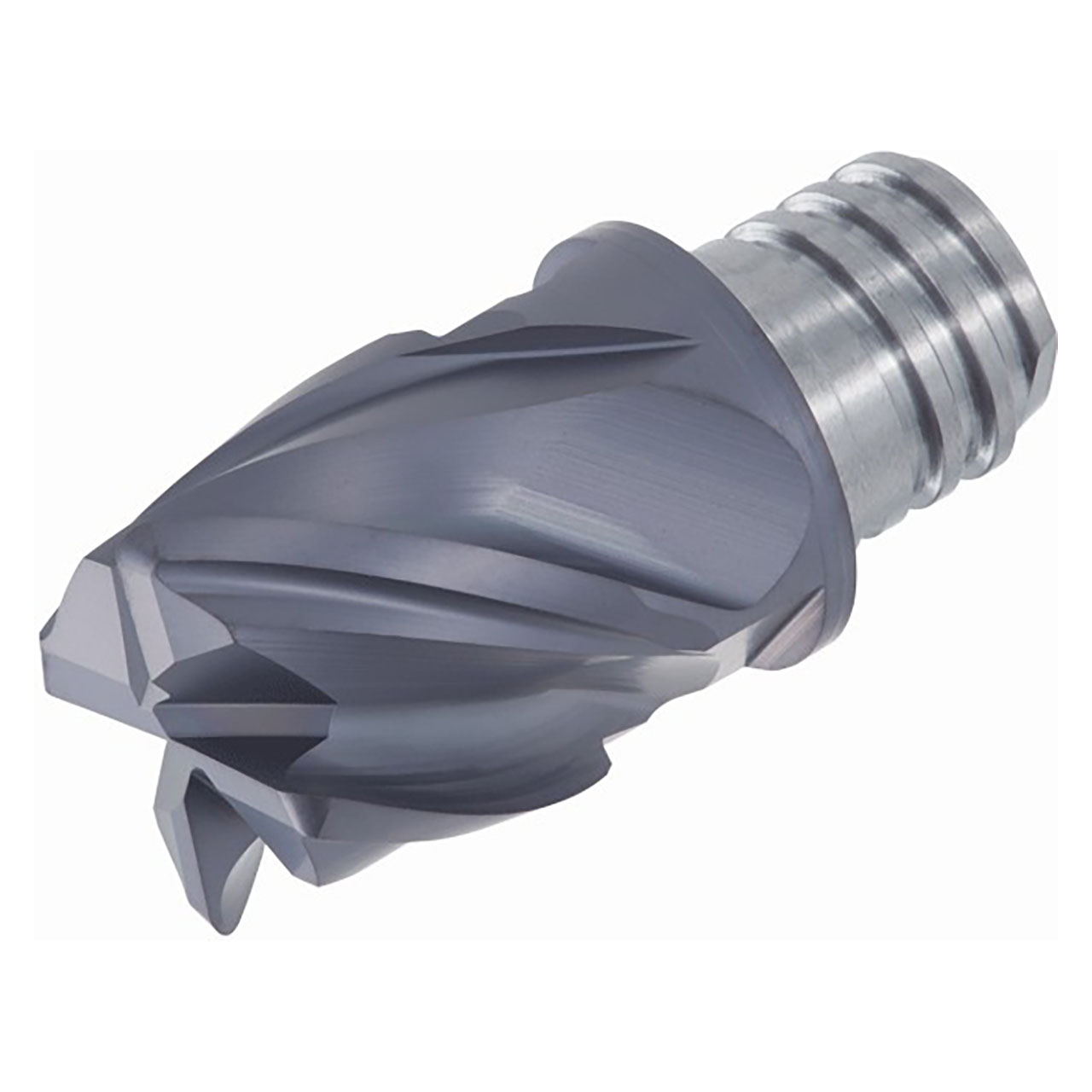 Tungaloy 6752528 | VEH080L05.0R05I04S05 AH725 8.00mm Diameter x 10.00mm Functional Length x 5.00mm Depth of Cut x 0.50mm Radius TiAlN Coated Carbide Square End Mill Head