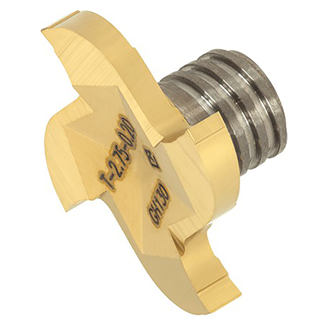 Tungaloy 6859485 | VST217W0.96R000-4S08 GH130 21.70mm Diameter x 1.56mm Functional Length x 0.96mm Depth of Cut TiCN Coated Carbide T-Slot Replaceable Milling Tip