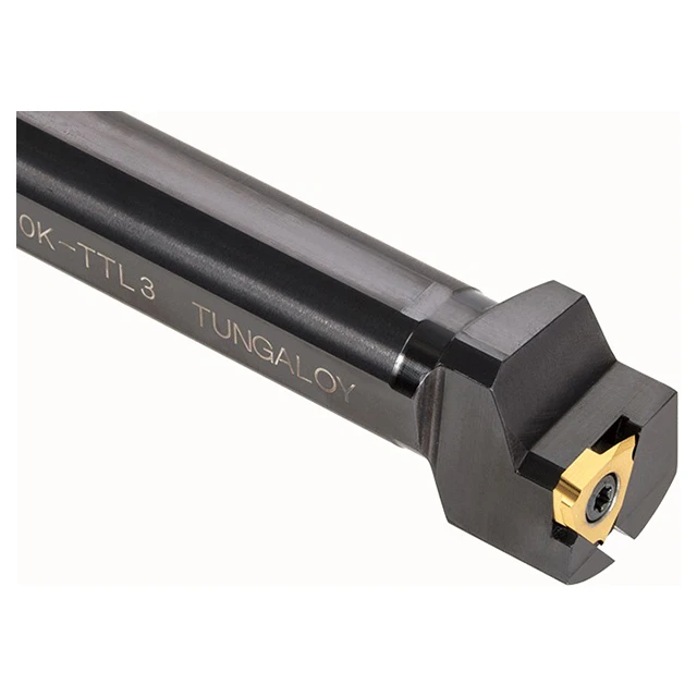 Tungaloy 6821756 | JS25K-TTL3 25.40mm Diameter x 24.00mm Shank Height x 125.00mm OAL Left Hand Steel Indexable Threading Toolholder