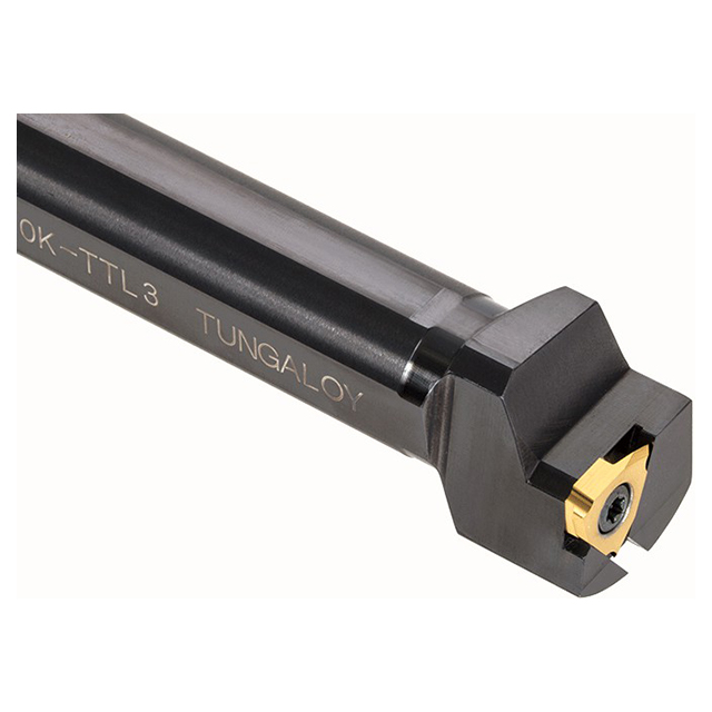 Tungaloy 6821752 | JS22K-TTL3 22.00mm Diameter x 21.00mm Shank Height x 125.00mm OAL Left Hand Steel Indexable Threading Toolholder