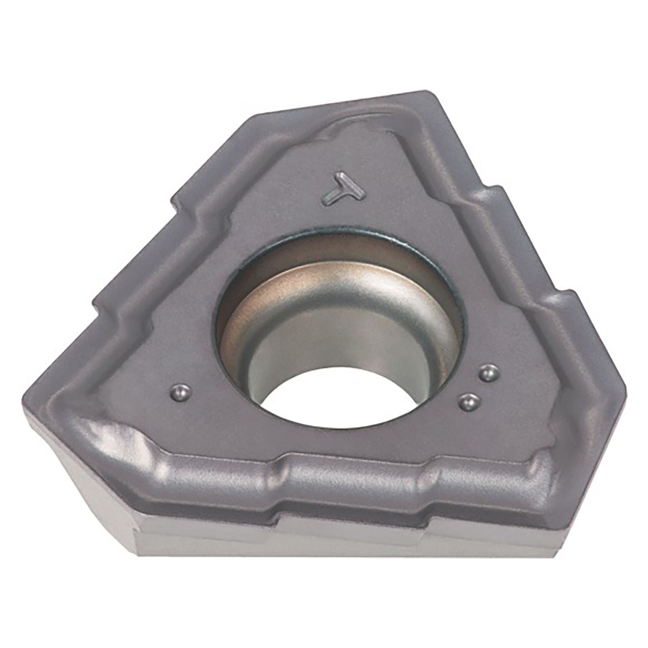 Tungaloy 5567619 | TOHT120405R-NDJ AH725 0.456" Circle Diameter x 0.169" Thickness TiAlN Coated Carbide Indexable Drill Insert