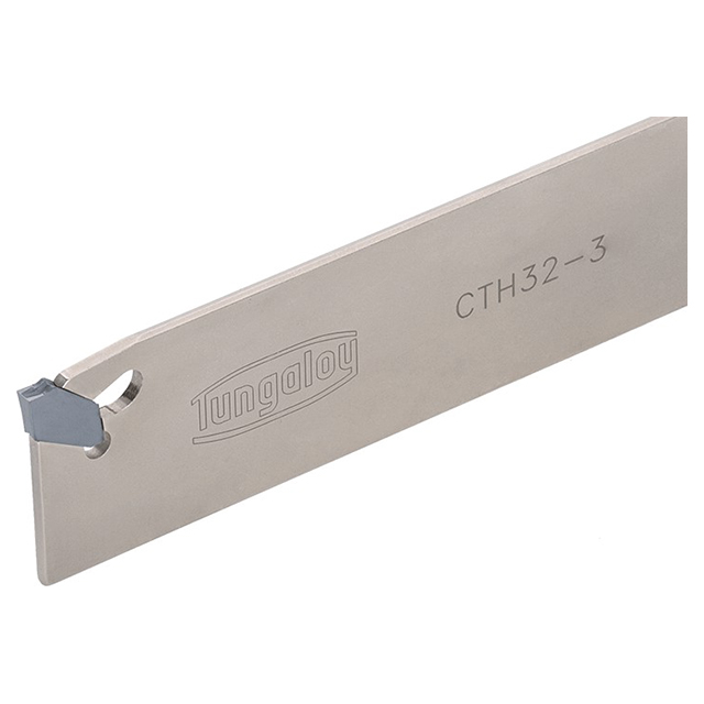 Tungaloy 6802658 | CTH32-3 32.20mm Shank Height x 2.20mm Shank Width x 30.30mm OAL Steel Neutral Indexable Cut-Off Blade