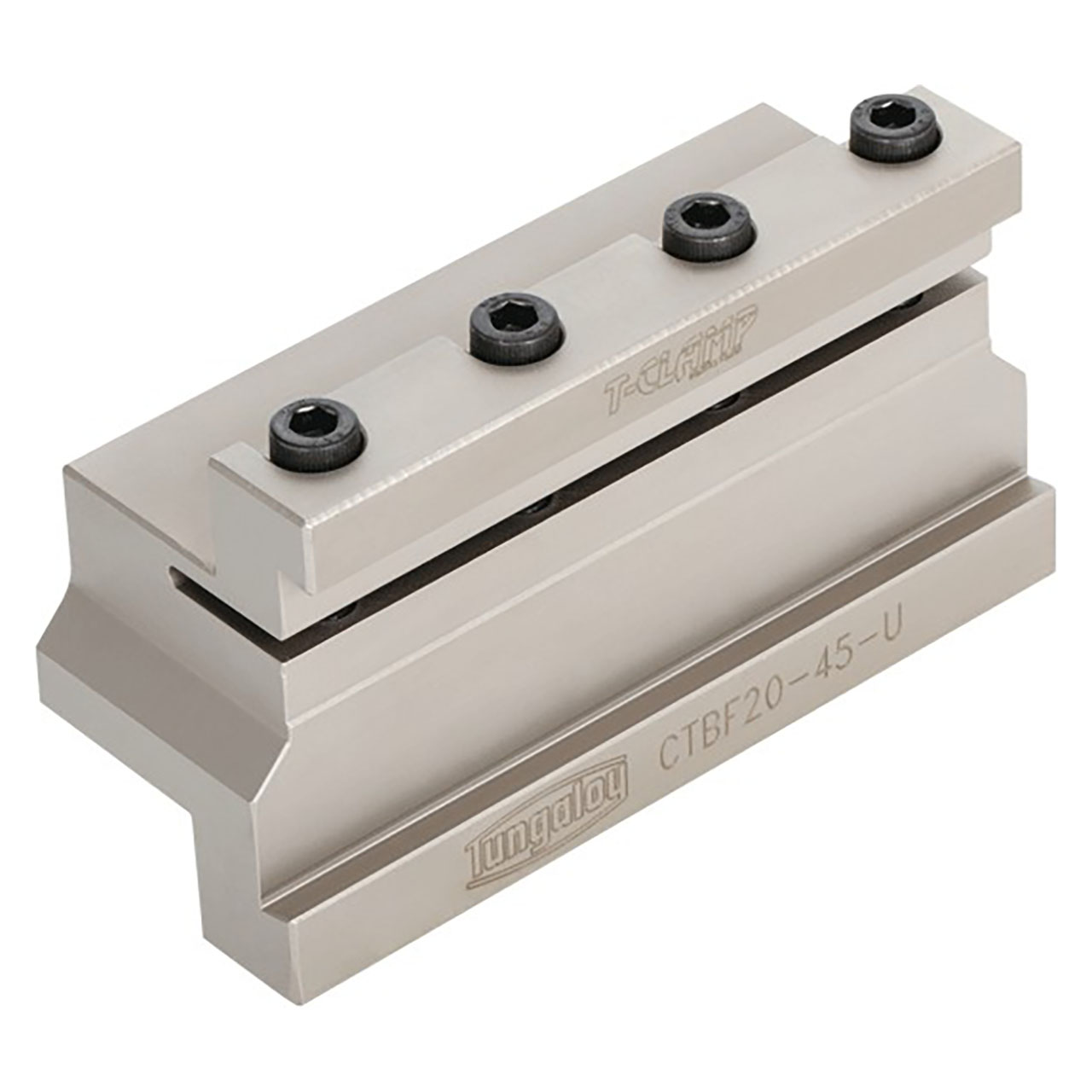 Tungaloy 6860706 | CTBF20-45-U 1-1/4" Shank Height x 4.724" OAL Steel Indexable Cut-Off Blade Tool Block