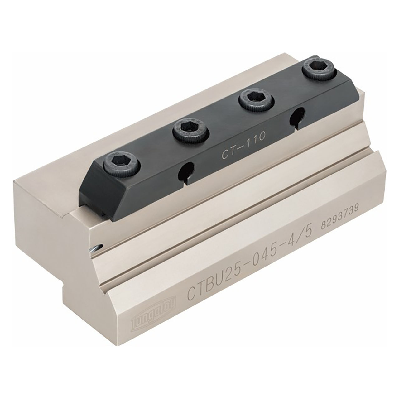 Tungaloy 6734888 | CTBU16-075-4/5U-CHP 2.953" Minimum Bore Diameter x 1.000" Shank Height x 4.331" OAL Steel Indexable Cut-Off Blade Tool Block