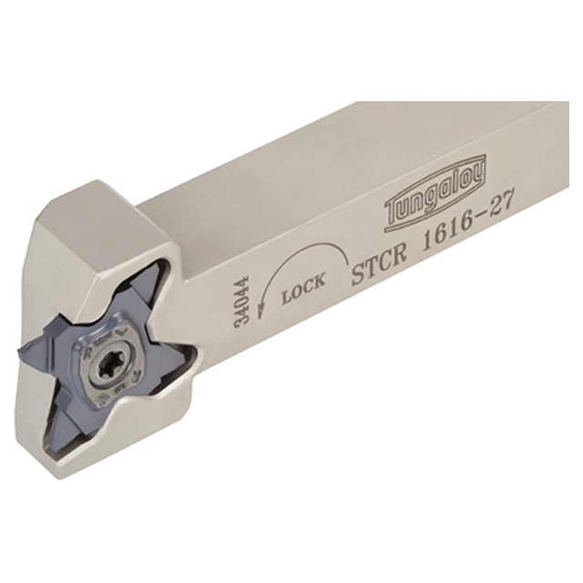 Tungaloy 6883409 | STCR10-27 5/8" Shank Height x 5.000" OAL Steel Right Hand Indexable Grooving Toolholder