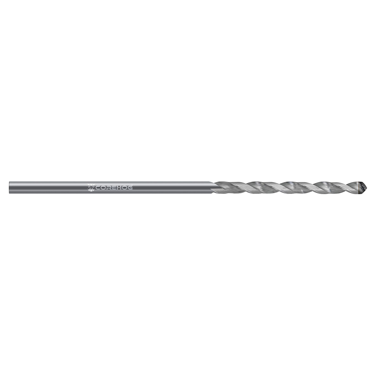 CoreHog C34314 | 0.2031" (13/64) Drill Diameter x 0.2031" (13/64) Shank x 1.5000" (1-1/2) Flute Length 2 Flute PCD Diamond Brazed on Solid Carbide Jobber Length Drill Bit