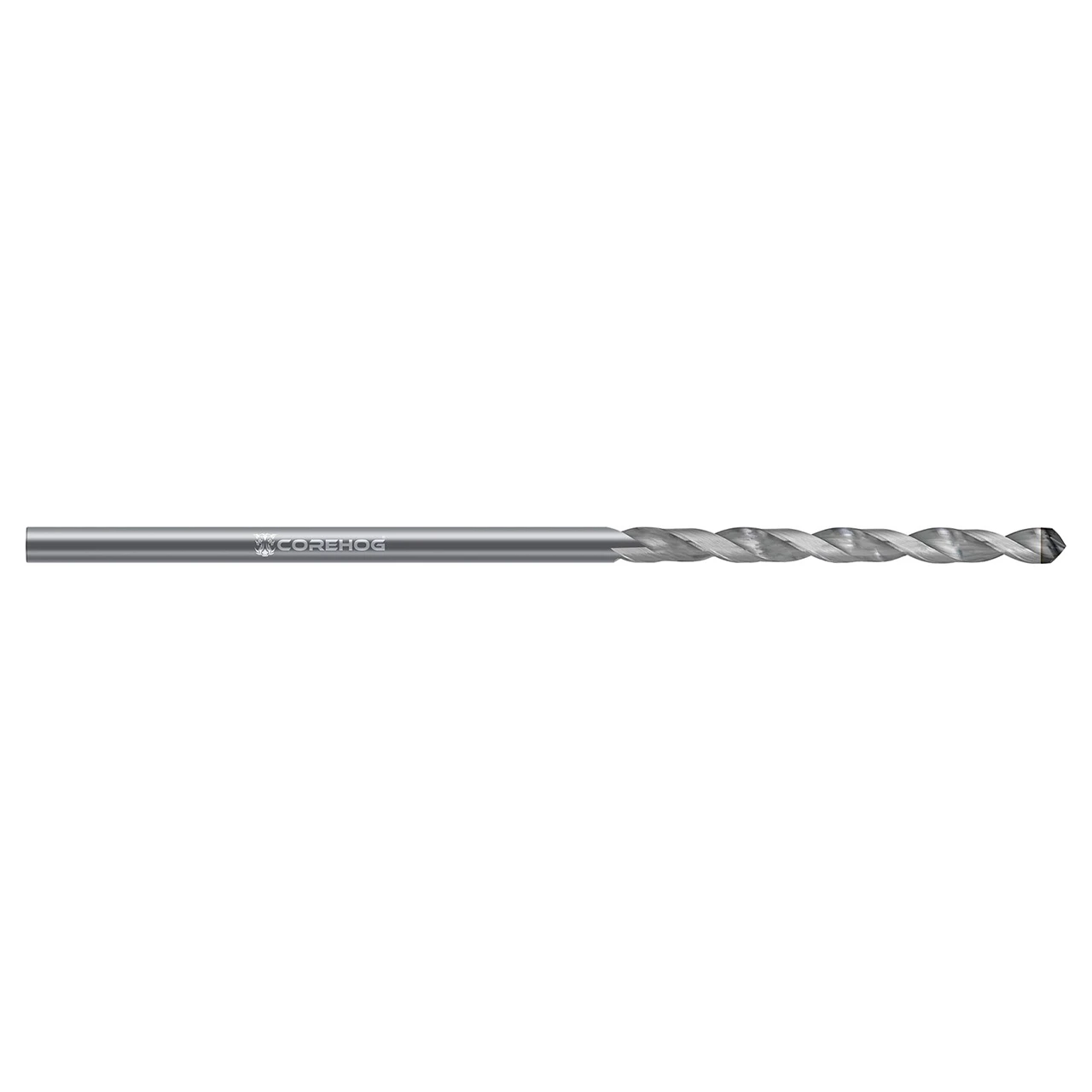 CoreHog C17060 | 0.1910" Drill Diameter x 0.1910" Shank x 1.5000" (1-1/2) Flute Length 2 Flute PCD Diamond Brazed on Solid Carbide Jobber Length Drill Bit
