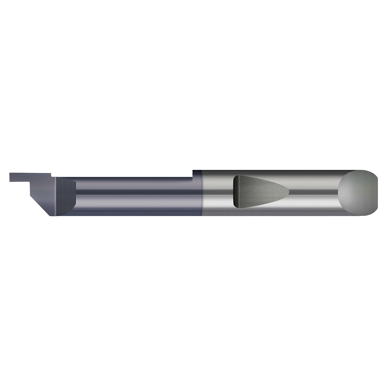 Micro 100 QFGI-5774X | 0.3025" Minimum Bore Diameter x 0.750" (3/4) Maximum Bore Depth x 0.0600" Projection AlTiN Coated Right Hand Quick Change Grooving Tool