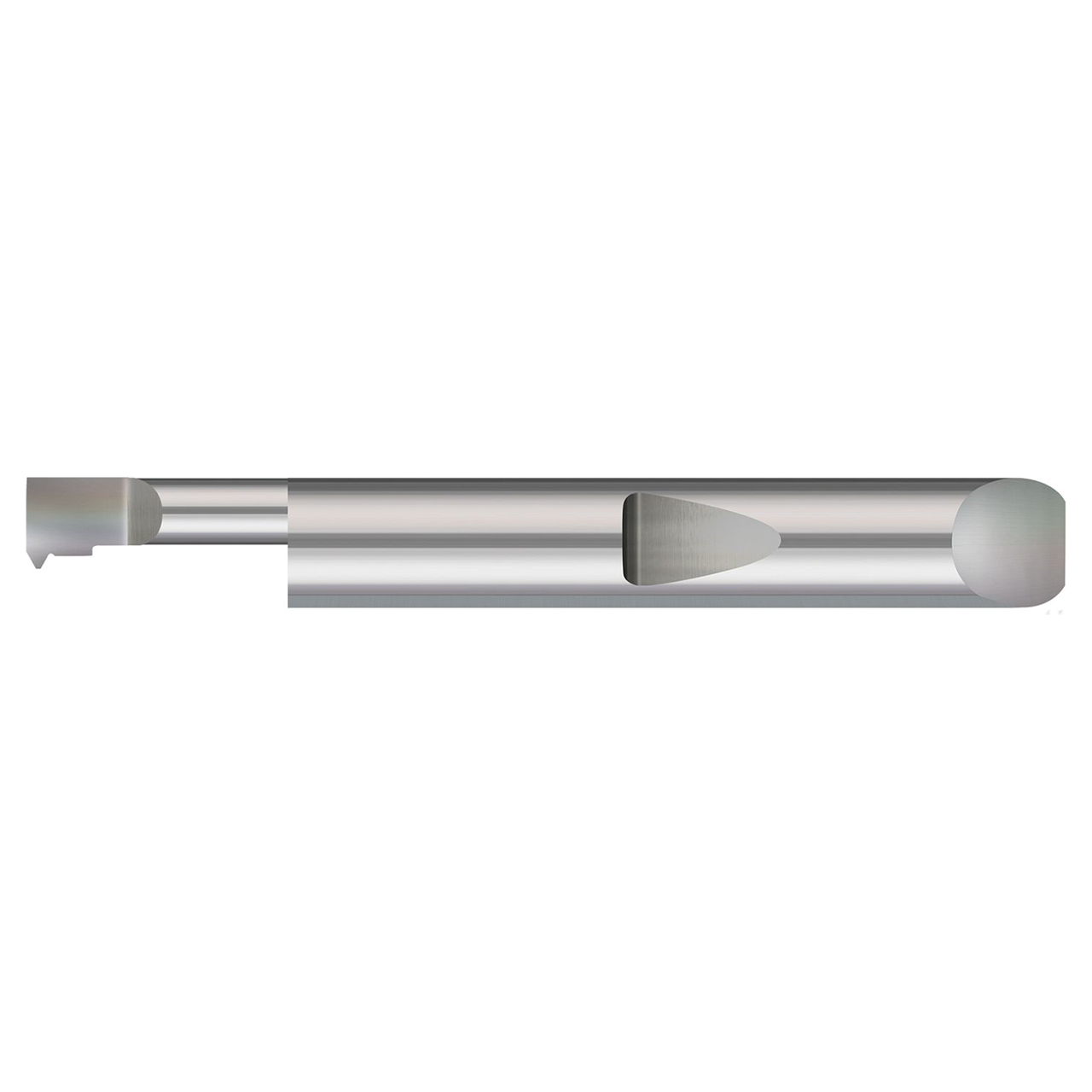 Micro 100 QTT-071614-075 | 7/16"-14 Thread 0.3320" Minimum Bore Diameter x 0.750" (3/4) Maximum Bore Depth x 0.0387" Projection Uncoated Right Hand Quick Change Threading Tool