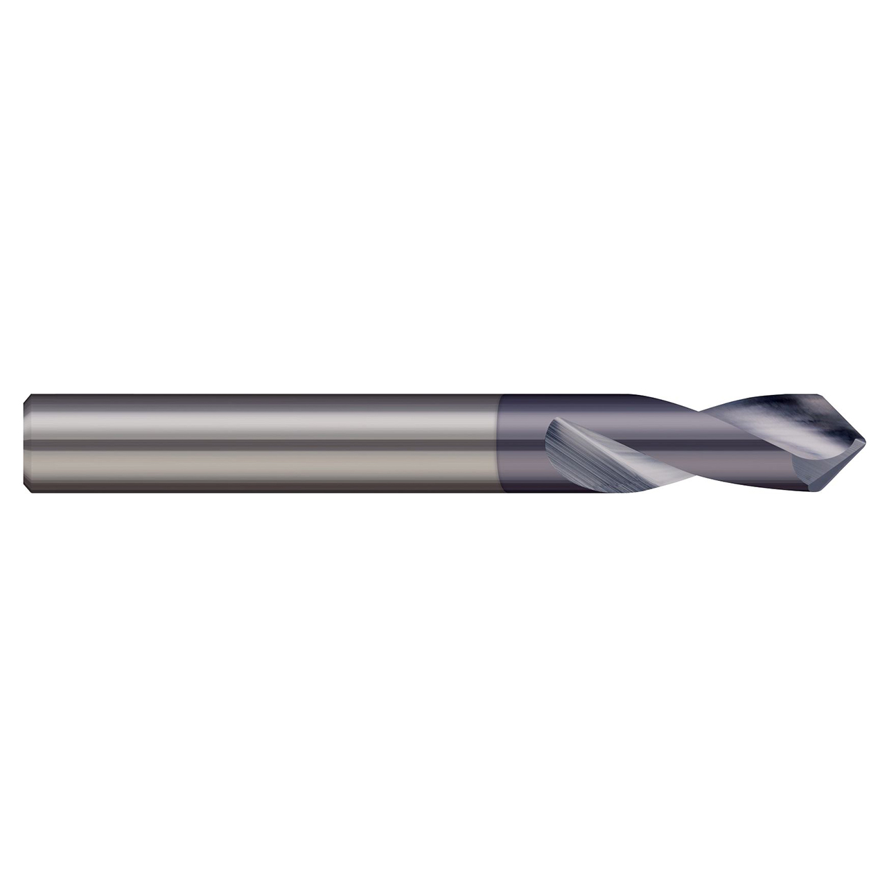 Micro 100 SPD-500-090X | 0.5000" (1/2) Drill Diameter x 1.000" (1) Flute Length AlTiN Coated Spotting Drill