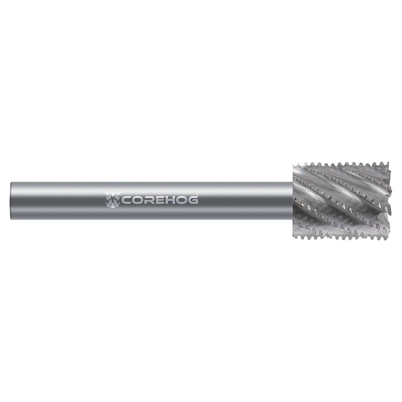 CoreHog C54641 | 0.5118" Cutter Diameter x 0.2362" Shank x 0.4999" LOC 10 Flute Uncoated Solid Carbide Square Rebating Cutter